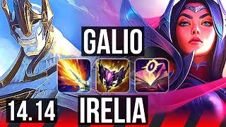 GALIO vs IRELIA TOP  8 solo kills Rank 8 Galio Dominating  BR Challenger  1414 [upl. by Curry]