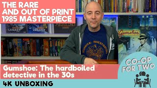 Gumshoe  Unboxing and Discussing the Rare Out of Print 1985 SHCD Detective Game 4k [upl. by Rohpotsirhc]