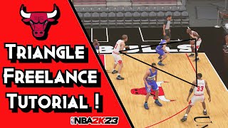 Triangle Freelance Breakdown   DOMINATE LIKE MJ   NBA 2K23 Tutorial [upl. by Octave83]