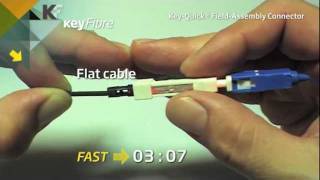 Fast Field Installable Fiber Optic Termination Kit SCAPC SCUPC Connector KeyQuick® [upl. by Teodora]