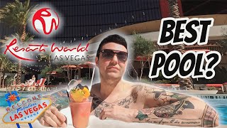 Resorts World Las Vegas Pool Tour 2024  Is this the BEST Pool on the Strip [upl. by Fusco]