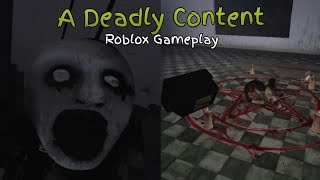 ROBLOX  A Deadly Content  Short Creepy Stories Android Gameplay [upl. by Eelak]