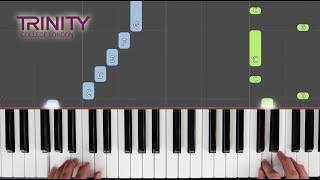 Rigaudon  TRINITY Grade 2 20182020  Synthesia live keys tutorial [upl. by Zacharia]