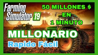 🤑Como GANAR DINERO INFINITO ♾ TRUCO FÁCIL y RAPIDO Farming Simulator 19 PS4 pc y Xbox español [upl. by Beaufort]