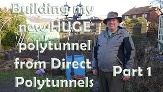 My new HUGE polytunnel from Direct Polytunnels  Part 1 Strip out and begin gardening polytunnel [upl. by Hiram]