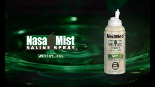 NeilMed NasaMist Saline Spray All Natural Antibacterial with Xylitol [upl. by Yehudit51]