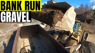 Trucking bank run gravel for driveway TriCounty Excavating Dirt Boss [upl. by Nnaillij]