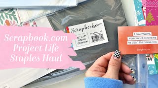 Scrapbookcom Haul  Project Life 2024 Staples [upl. by Hild484]