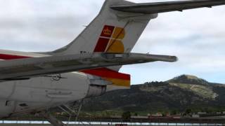 Rotate MD80 Procedures part 1 LESOLEMD Cockpit Preparation and Engine Start [upl. by Nibaj]