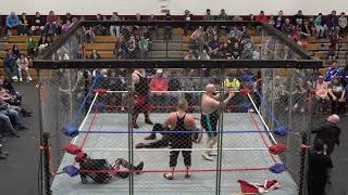 Steel Cage match  Pro Wrestling Fight In The Dome Cage Wars  Harrington Maine 33024 [upl. by Savdeep]