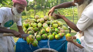 Coconut Water  Healthy Natural Juice for Village People  Daab Pani Juice Making by Grandpa [upl. by Llerrud]