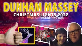 Christmas Lights at Dunham Massey 2022  Merry Christmas outandabouttv [upl. by Sirromed]