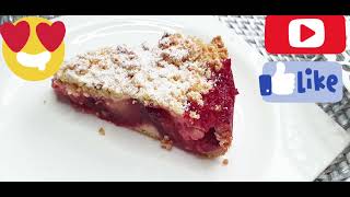 lecker 😋👌Streusel flaumen Kuchen 🎂recipe quick plum crumble cake [upl. by Sari]