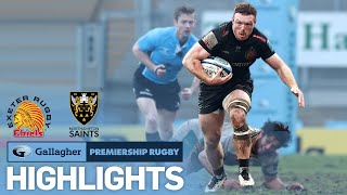 Exeter v Northampton  HIGHLIGHTS  Late Controversy at Sandy Park  Gallagher Premiership 202021 [upl. by Anaujal859]