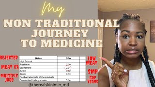 My Nontraditional journey to Medicine How I Got into Med School with Low GPA and Low MCAT [upl. by Leahpar961]