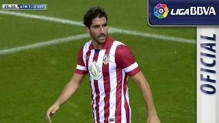 Gol de Raúl García 10 en el Atlético de Madrid  Getafe CF  HD [upl. by Broucek]