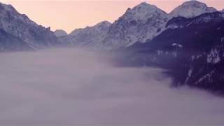 Liondes Chalets amid of the Dolomites in Winter [upl. by Lorette]