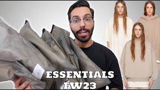 FEAR OF GOD ESSENTIALS FALL WINTER 2023 REVIEW AND SIZING [upl. by Aleciram]