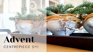 MAKING ADVENT CENTREPIECE OUT OF THE SOUP BOWLS  Easy DIY on the budget HomemadeGiftsMadeEasy [upl. by Xylon]