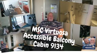 MSC Virtuosa Accessible Balcony Cabin 9134 [upl. by Leander]