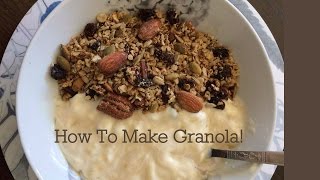 How To Make Gluten Free Vegan  Refined Sugar Free Granola [upl. by Ru660]