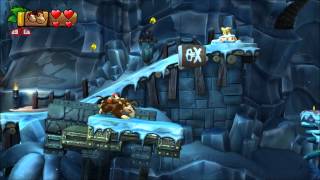 Donkey Kong Country Tropical Freeze  100 Walkthrough  63 Aqueduct Assault Puzzle and KONG [upl. by Monty]