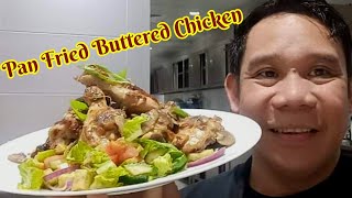 Pan Fried Buttered Chicken in Mushroom Gravy Sauce [upl. by Latoye]