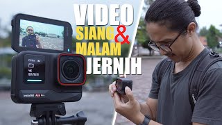 Bikin Video Siang Malam Tetap Jernih Pakai Action Cam  Insta360 Ace Pro [upl. by Sonitnatsok16]