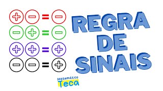 REGRA DE SINAIS na multiplicação e divisão [upl. by Edla]