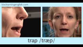 English Pronunciation 👄 Short Vowel  æ  ‘trap’ ‘stamp’ amp ‘back’ [upl. by Reinar]