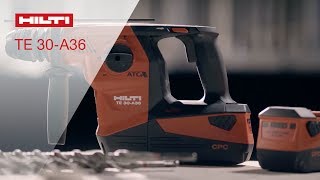 DEMO of the Hilti TE 30A36 Cordless Combihammer [upl. by Amees16]