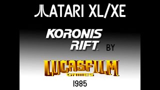 Atari XLXE  Koronis Rift Lucasfilm Games 1985 [upl. by Alin]