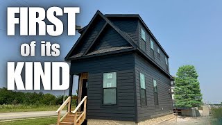 A 2 STORY modular home single wide thats NOW AVAILABLE on the market Prefab House Tour [upl. by Gaudet]