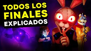 FNAF Security Breach FINALES EXPLICADOS 🎁 Five Nights At Freddys [upl. by Schaab]