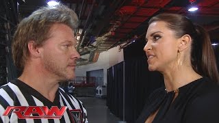 Stephanie McMahon berates Chris Jericho Raw January 18 2016 [upl. by Lanfri]