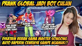 PRANK GLOBAL TAMPILAN BOT DIHINA MASTER SONGONG AUTO GOMBALIN CEWENYA MALAH BAPER SAMPE MINTA KENCAN [upl. by Filberte]