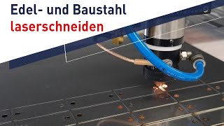 Edelstahl Baustahl und Aluminium laserschneiden  JustLaser Large Laser Cutter [upl. by Efioa]