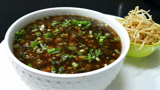 Vegetable Manchow Soup  Veg Manchow Chinese Soup  Restaurant style soup [upl. by Rennob]