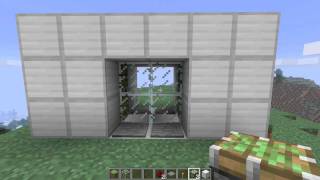 Minecraft Tutorial Sticky Piston Doors [upl. by Lynsey]