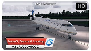 P3Dv4 Aerosoft CRJ 700900 X  Takeoff Decent amp Landing Tutorial [upl. by Stent]