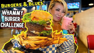 WHAMMY BURGER CHALLENGE IN MISSISSIPPI Burgers amp Blues RainaisCrazy ft Joel Hansen [upl. by Anneuq]