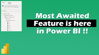NEW Model Explorer and Calculations Groups in Power BI  MiTutorials [upl. by Haden]