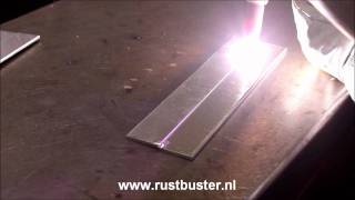 Aluminium TIG lassen vloeien AC GTAW alu melt [upl. by Naic]