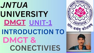 INTRODUCTION TO DMGTamp CONNECTIVESDISCRETE MATHAMATICSUNIT1JNTUA [upl. by Costanzia]