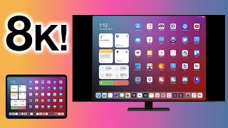 NEW iPad Pro M1 2021  External 8K Monitor TV Test [upl. by Lorie]