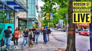 Vancouver Live 🇨🇦  Robson amp W Georgia West End amp Downtown May 14 2024 [upl. by Amber413]