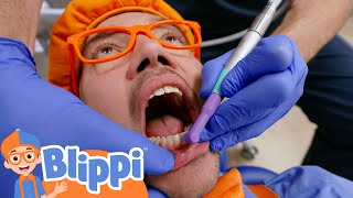 Blippi at the Dentist  Blippi  Learning Videos for Kids [upl. by Miko874]