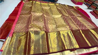 Chickpet Bangalore wholesale Silk sareesFrom 220Single saree courier available [upl. by Nevag]