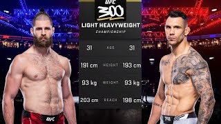 Jiri Prochazka vs Aleksandar Rakic Full Fight  UFC 300 Fight Night [upl. by Kcerb323]