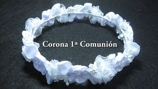 DIY 👰 Corona de Primera Comunión  DIY 👰 First Communion Crown [upl. by Rozanna]